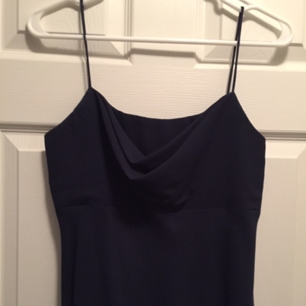 Vintage 90's navy blue skinny strap trendy dress